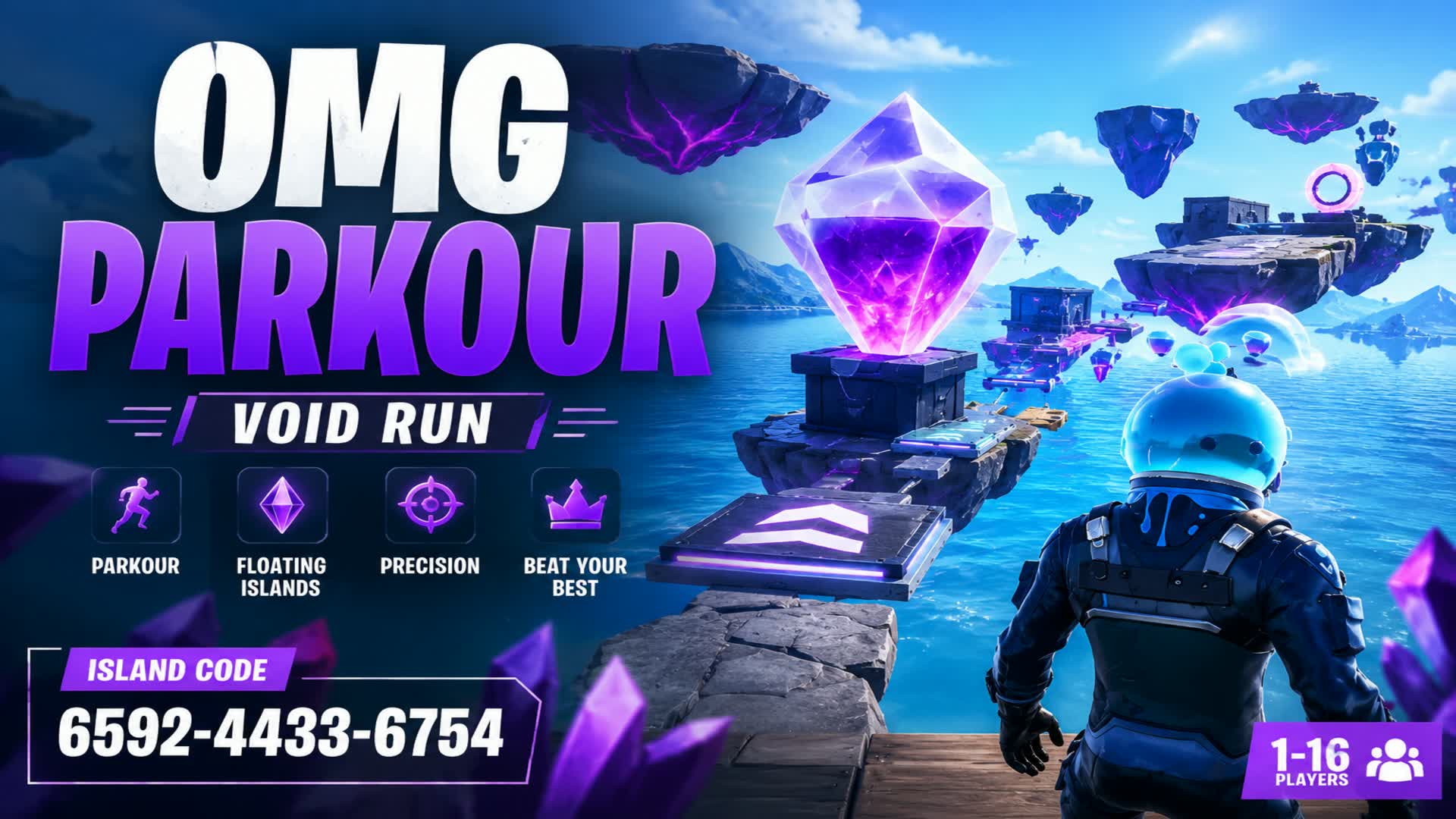 OMG PARKOUR — Fortnite Creative map