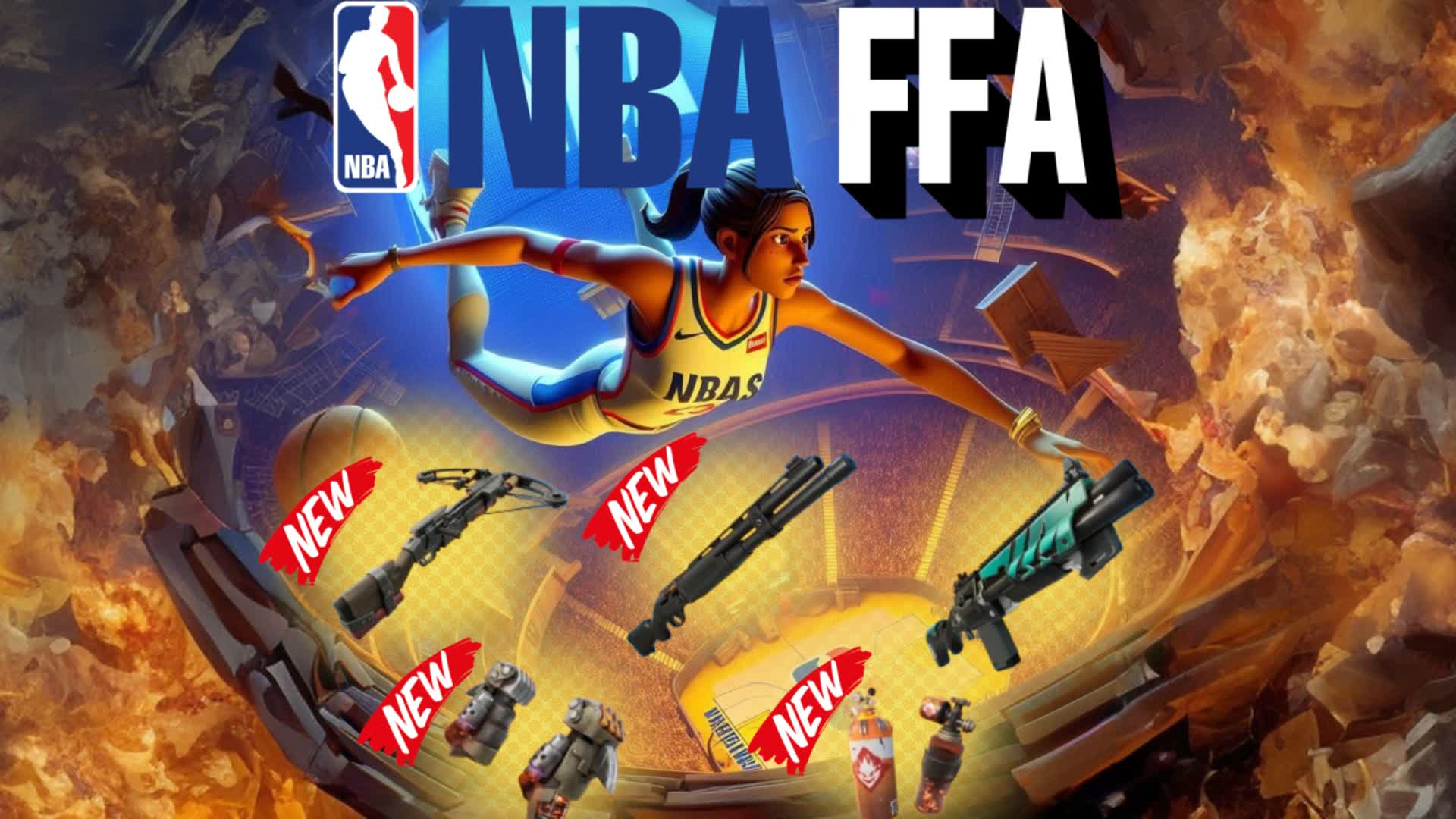 NBA - FREE FOR ALL 🏀 — Fortnite Creative map