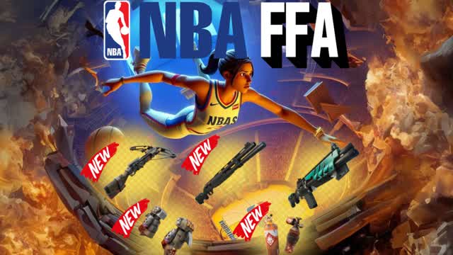 NBA - FREE FOR ALL 🏀 — Fortnite Creative map cover art