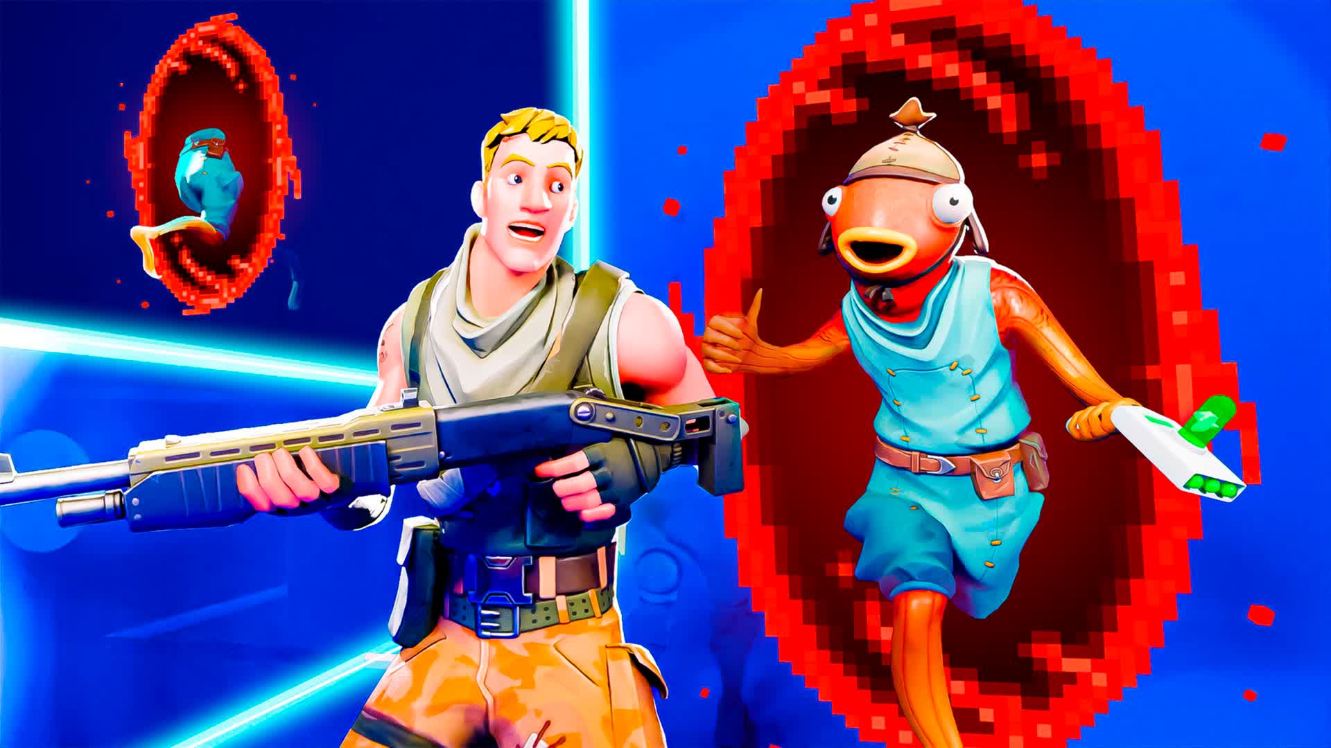 🌀 PORTALS GUN GAME 🌀 — Fortnite Creative map