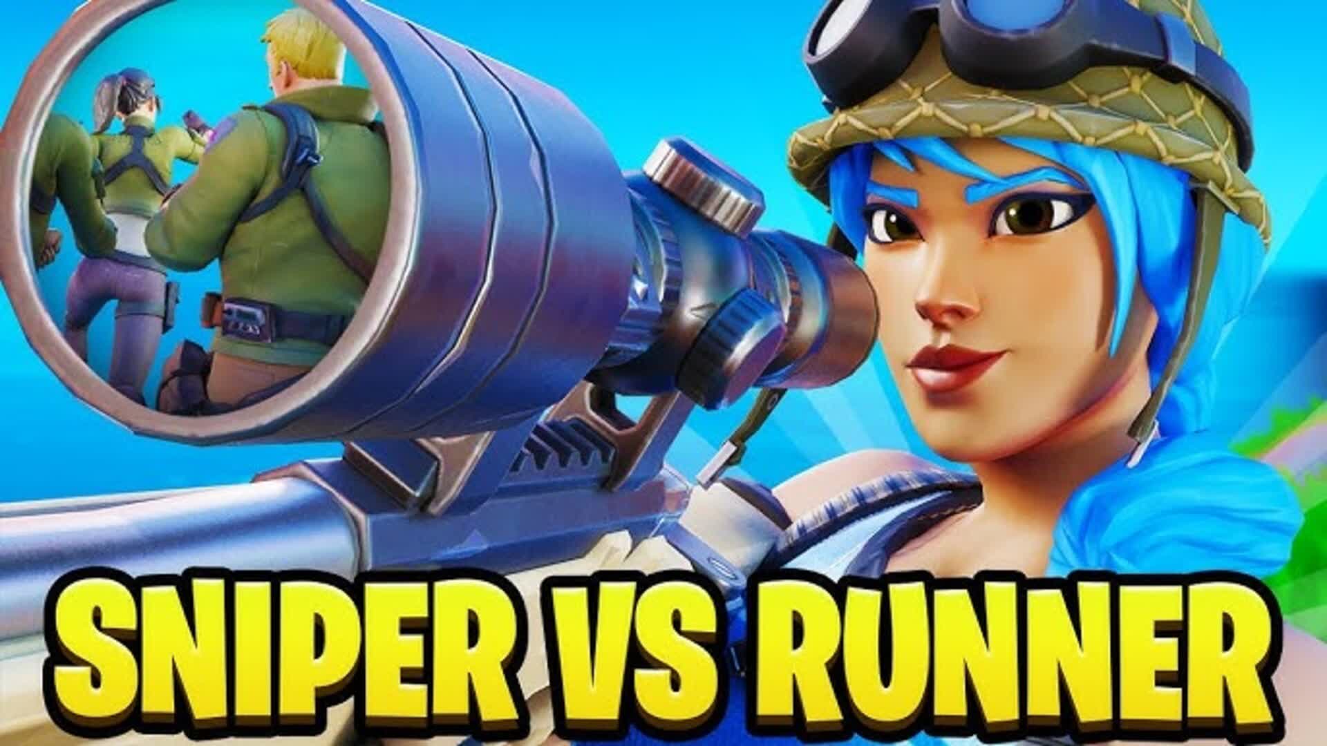 Crazy Sniper vs Runners — Fortnite Creative map