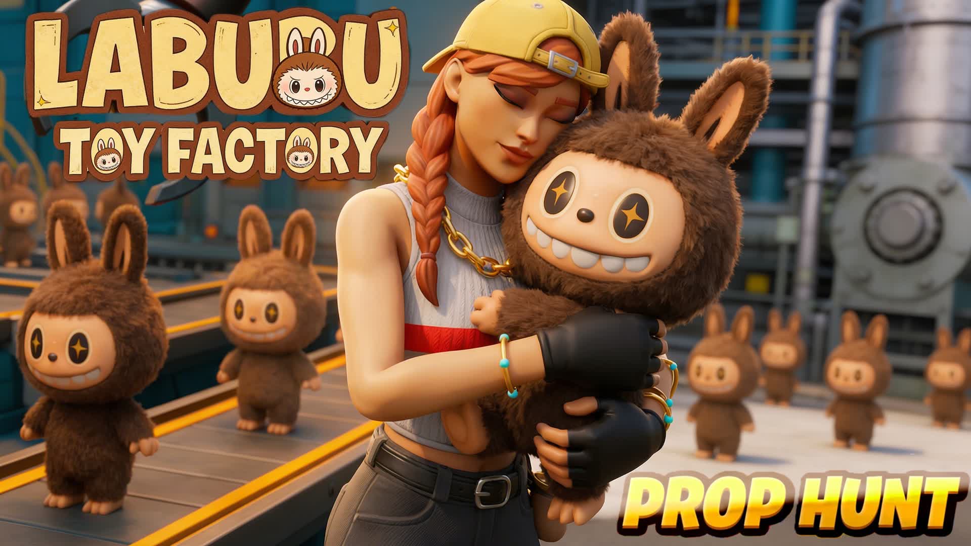 LABUBU FACTORY PROP HUNT  🧸 — Fortnite Creative map
