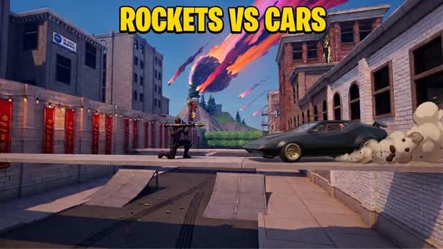 Rockets vs Cars "Tilted edition" — Fortnite Creative map