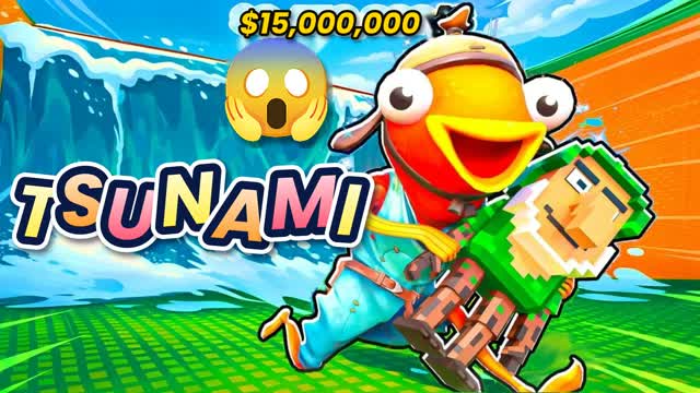 🌊  SQUISHY Tsunami Escape  🔥 — Fortnite Creative map