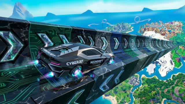 CAR GAME 🕹️🎮 SPEED SUPER MEGA RAMP🔥 — Fortnite Creative map cover art