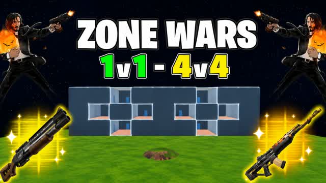 PRO ZONE WARS 1V1 4V4 — Fortnite Creative map