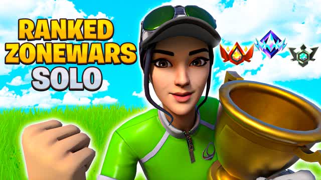 SOLO RANKED ZONE WARS! 🏆 — Fortnite Creative map cover art