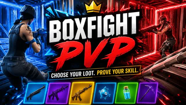Boxfight PVP | All vs All — Fortnite Creative map cover art