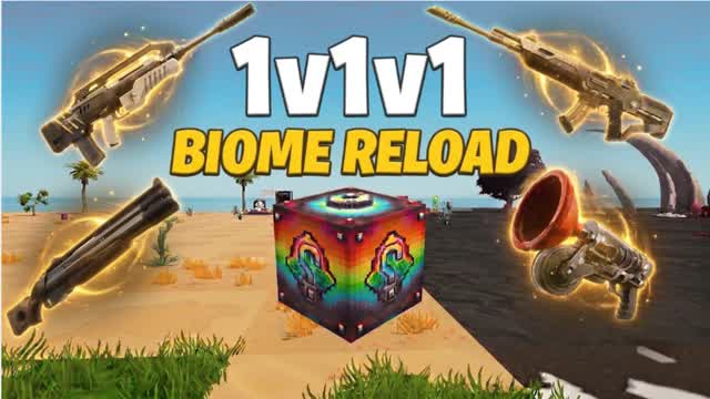 1V1V1 BIOME RELOAD 🔫 — Fortnite Creative map