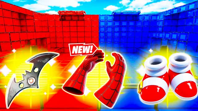RED VS BLUE NIGHTFALL 🔴🔵 — Fortnite Creative map cover art
