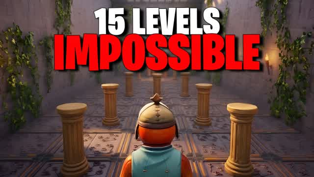 15 LEVELS IMPOSSIBLE OG DEATHRUN — Fortnite Creative map cover art