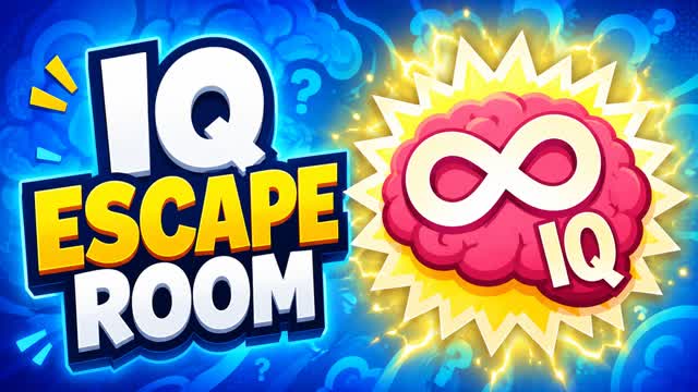 BIG BRAIN 🧠IQ ESCAPE ROOM — Fortnite Creative map cover art