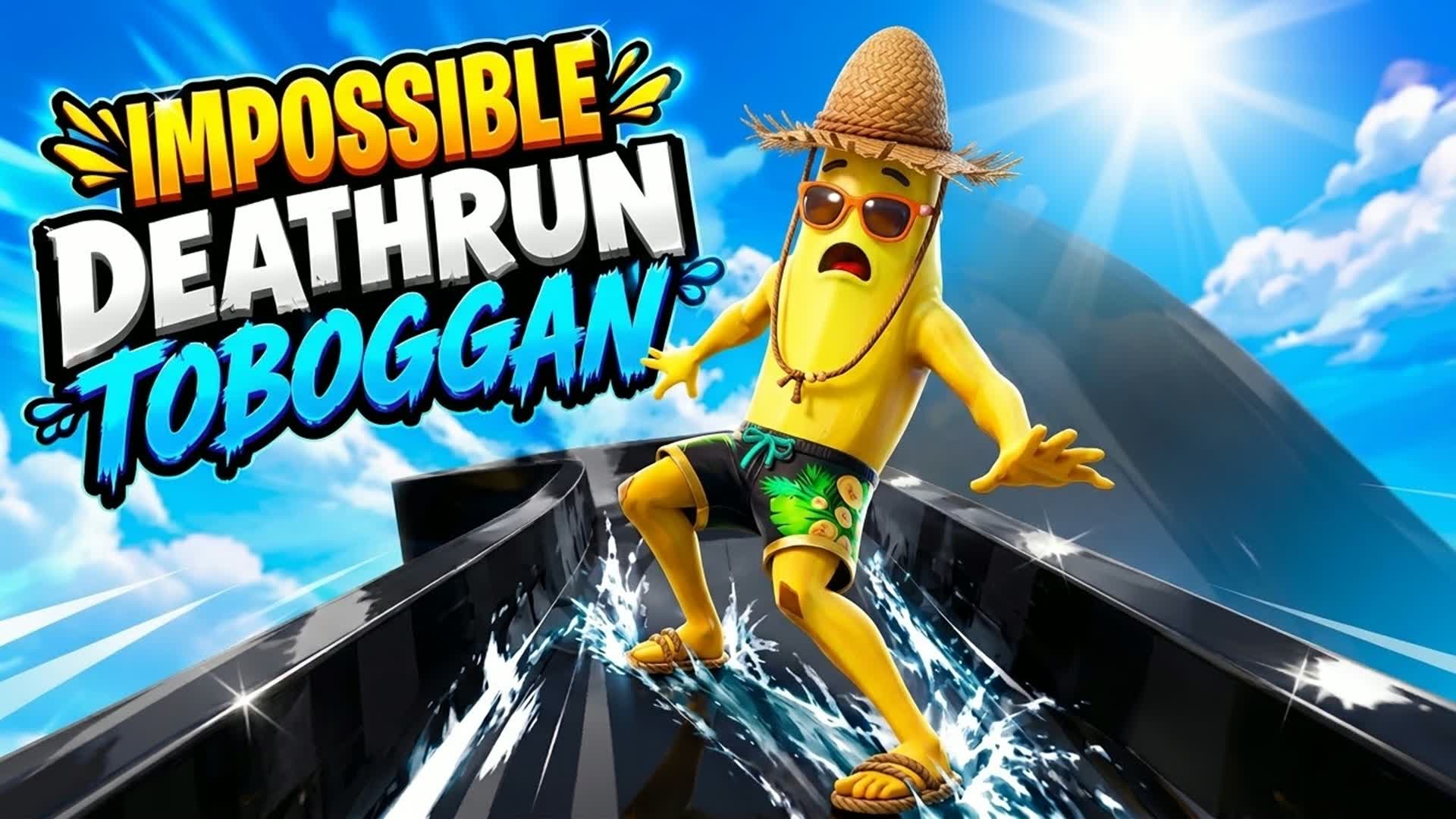 IMPOSSIBLE DEATHRUN TOBOGGAN — Fortnite Creative map