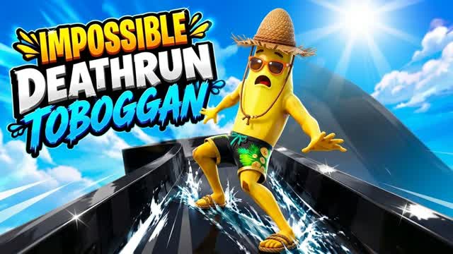 IMPOSSIBLE DEATHRUN TOBOGGAN — Fortnite Creative map cover art