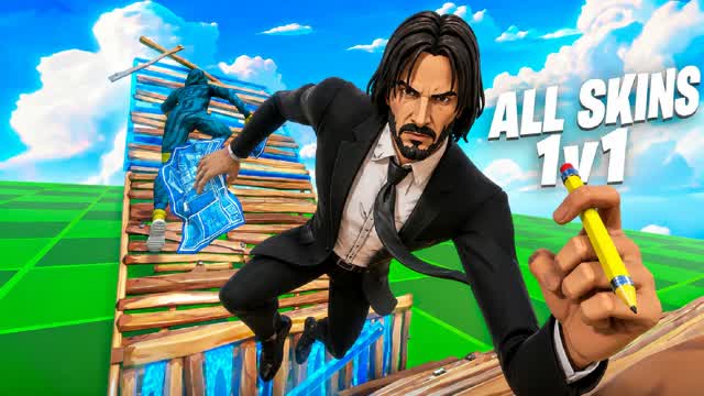 ALL SKINS 1V1 — Fortnite Creative map