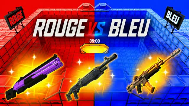 ROUGE VS BLEU — SYSTÈME DE RANGS 🔴🔵 — Fortnite Creative map