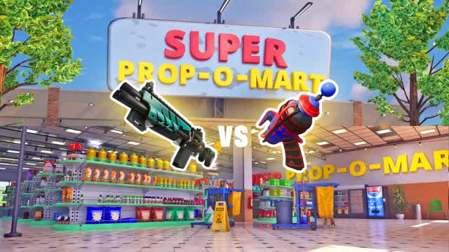 Super-Mart Prop Hunt — Fortnite Creative map cover art