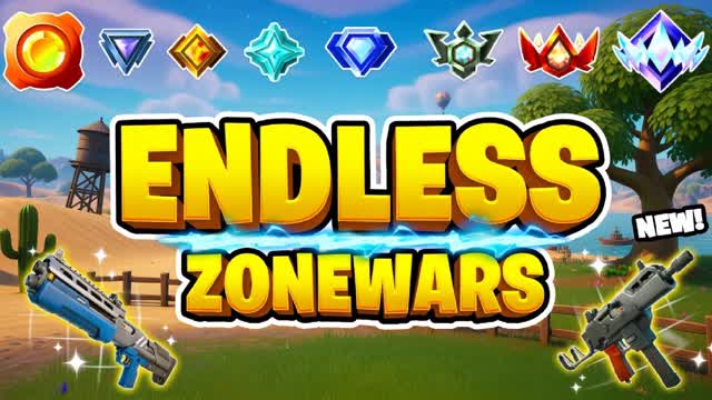 Rainy 1v1 endless Zone wars — Fortnite Creative map cover art
