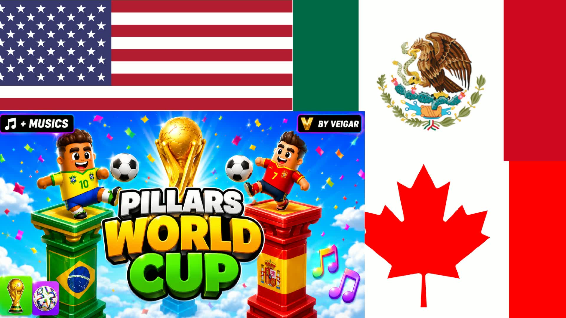 The pillars : World Cup 2026 — Fortnite Creative map