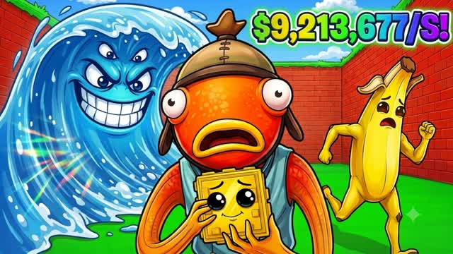 STEAL AND RUN BRAINROT TSUNAMI — Fortnite Creative map