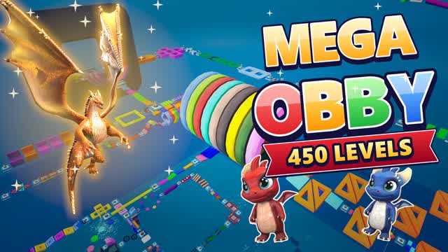 MEGA OBBY 450 LEVEL — Fortnite Creative map