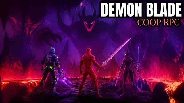 Demon Blade: RPG Survival (COOP) ⚔️👹 — Fortnite Creative map cover art