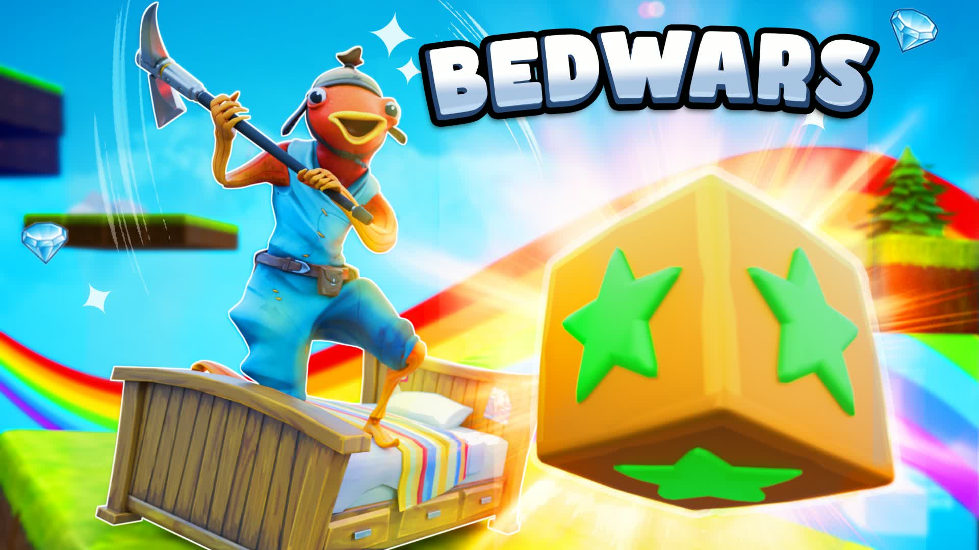 Lucky Block Bedwars — Fortnite Creative map
