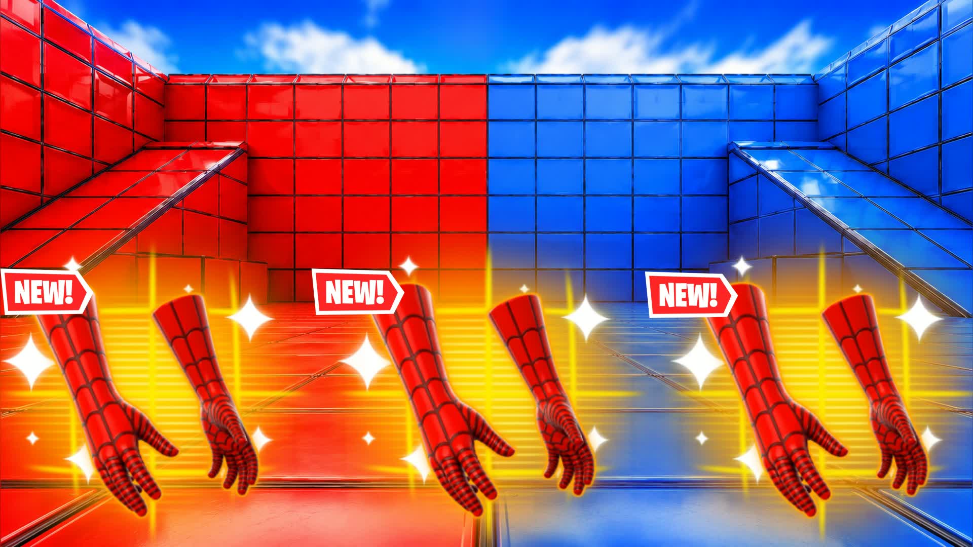 BLUE VS RED SMOOTH TRANSITION 🔵🔴 — Fortnite Creative map