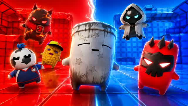 BLUE VS RED BATTLE SIGNAL 🔵🔴 — Fortnite Creative map cover art