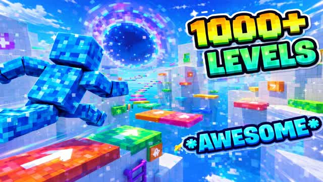 ⭐SUPER PARKOUR 1000+⭐ — Fortnite Creative map