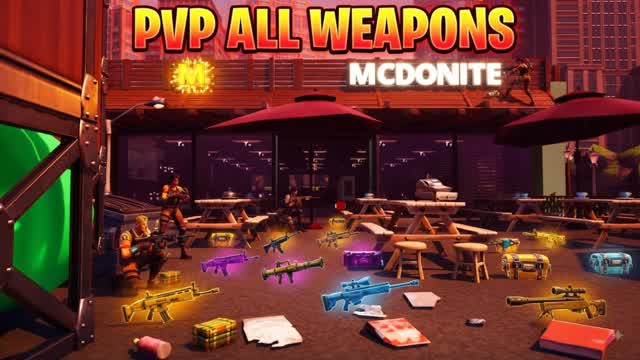 MCDONITE PVP ALL WEAPONS 🍟🎯 — Fortnite Creative map