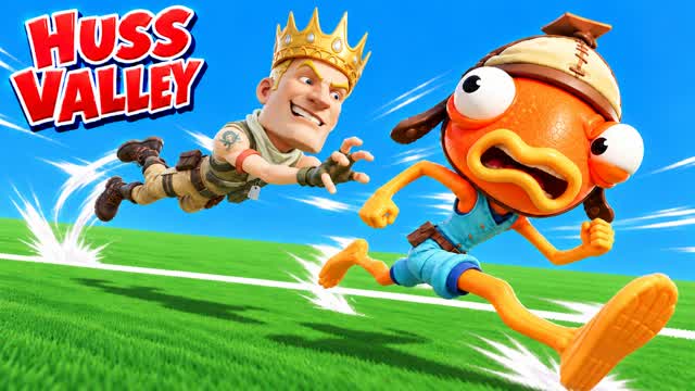 HUSS VALLEY [CHICKEN OR HERO] — Fortnite Creative map cover art