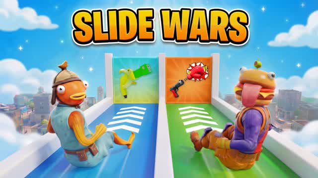 SLIDE WARS 🔥 FREE FOR ALL 🔫 1v1 — Fortnite Creative map cover art