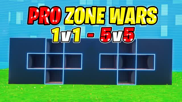 PRO ZONE WARS! (1V1 TO 5v5) — Fortnite Creative map cover art