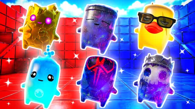 BLUE VS RED DEEP FOCUS 🔵🔴 — Fortnite Creative map cover art