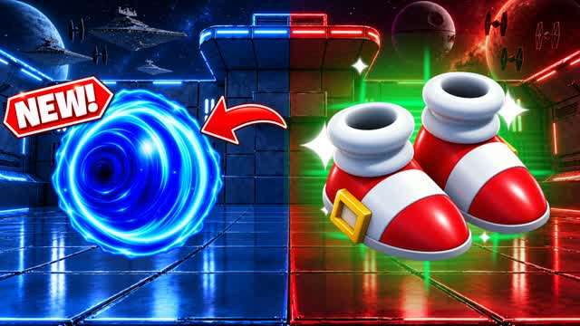 RED VS BLUE DISTANT MARK 🔴🔵 — Fortnite Creative map