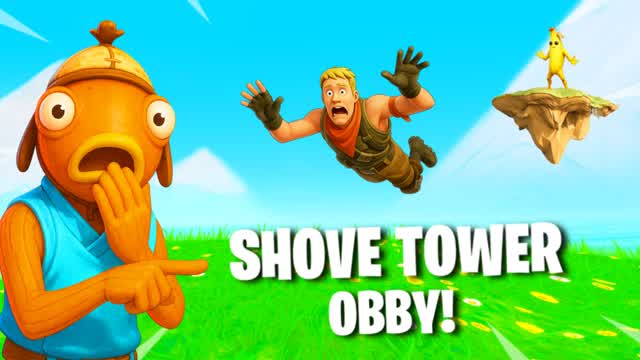 Shove Tower Obby! — Fortnite Creative map