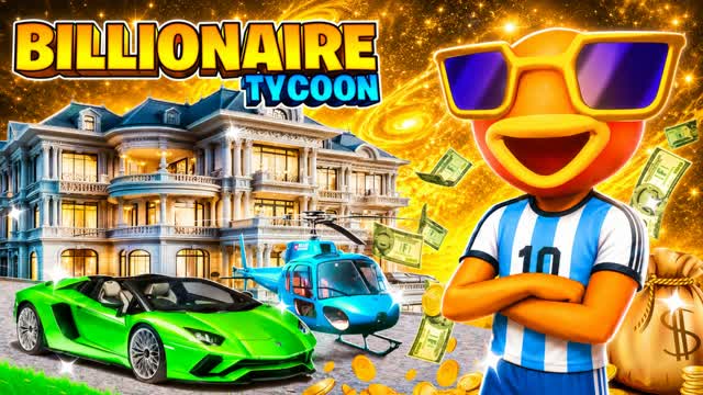 Billionaire Tycoon 🤑 — Fortnite Creative map cover art