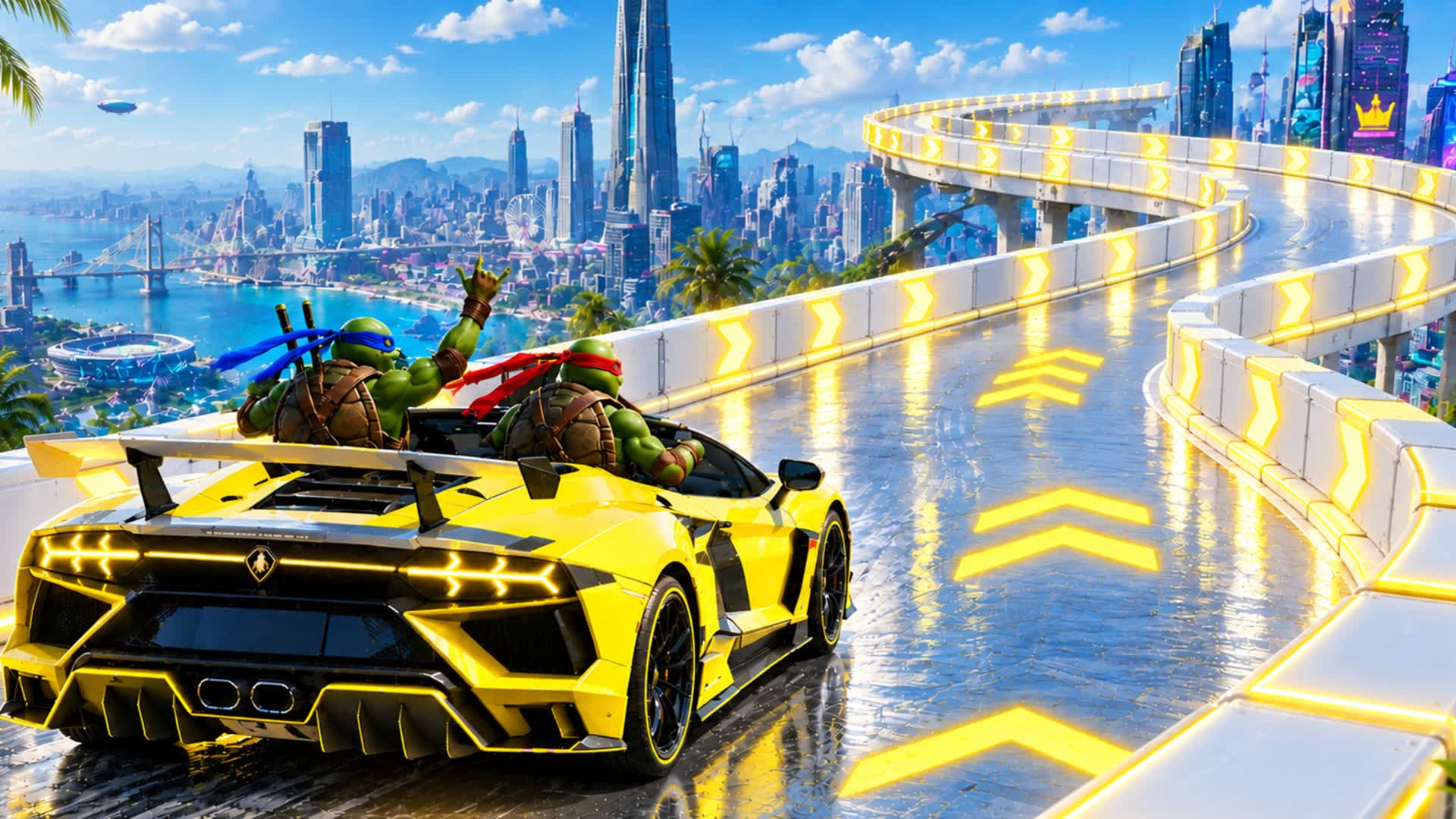 SUPER MEGA RAMP - CAR GAME — Fortnite Creative map