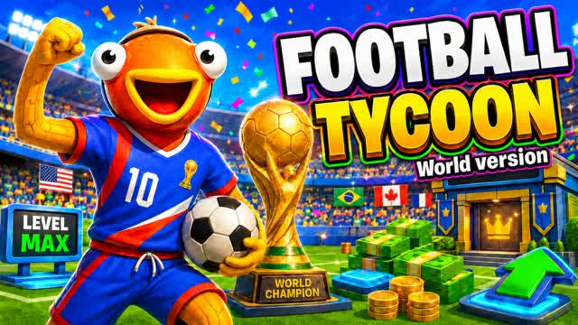 WORLD FOOTBALL TYCOON 🏆 — Fortnite Creative map cover art