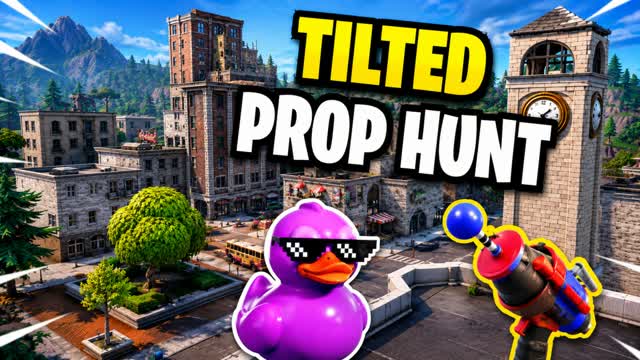 TiLTED HIDE AND SEEK [PROP HUNT] — Fortnite Creative map cover art