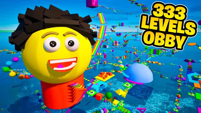 🌈 333 LEVEL OBBY PARKOUR — Fortnite Creative map