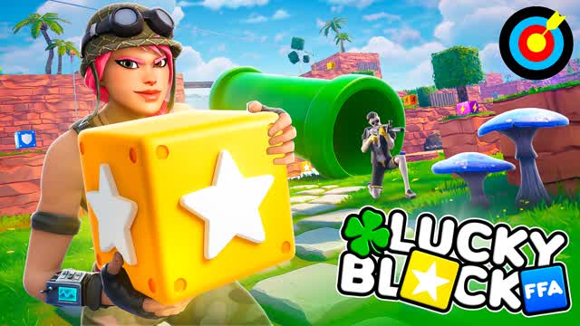 Lucky Block FFA 🎯 — Fortnite Creative map cover art