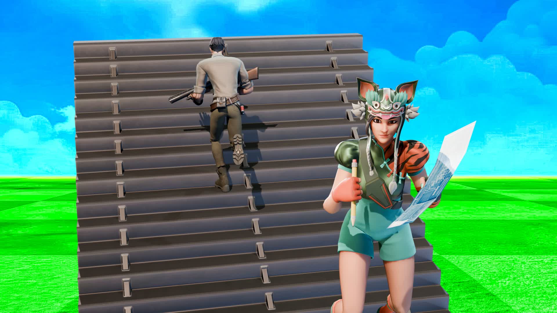 Classic 1v1 Build Fight [VOID] — Fortnite Creative map