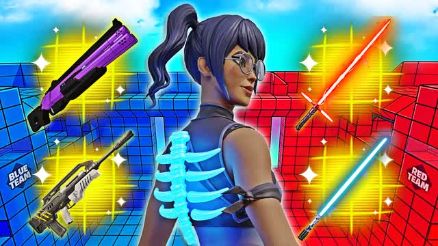 RED VS BLUE 🔴🔵 CRAZY STAR WARS (NEW) — Fortnite Creative map