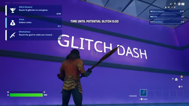 Glitch Dash — Fortnite Creative map cover art