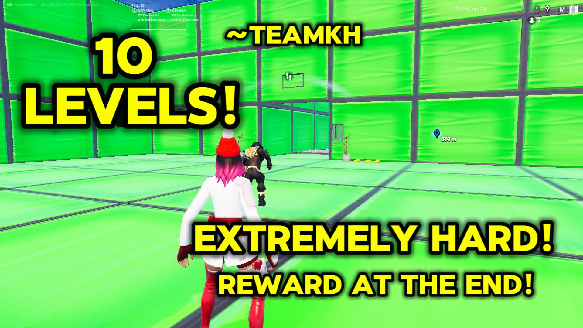 VERY HARD 10 LEVEL DEATHRUN! — Fortnite Creative map