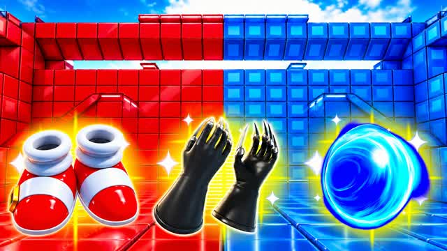 RED VS BLUE VORTEX RIOT 🔴🔵 — Fortnite Creative map cover art