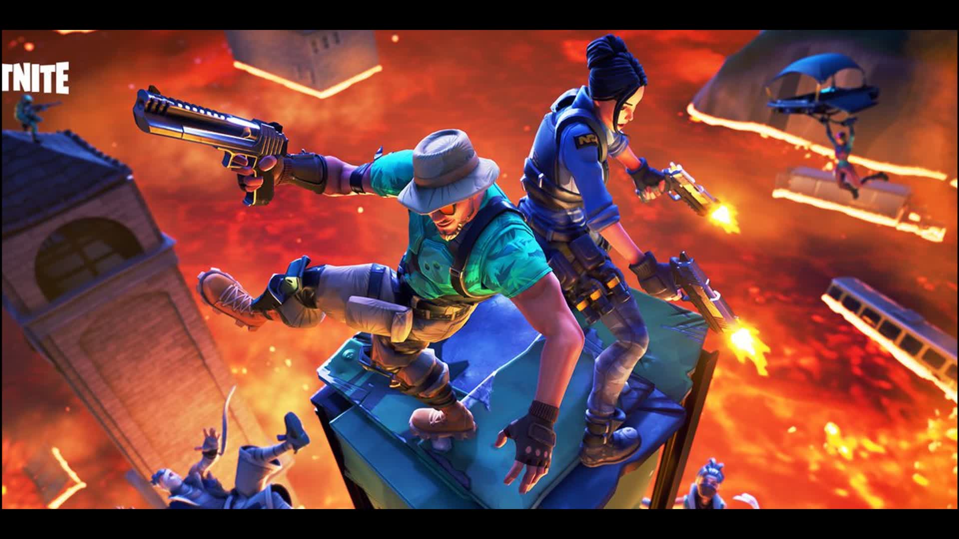 tilted zone wars floor is lava — Fortnite Creative map