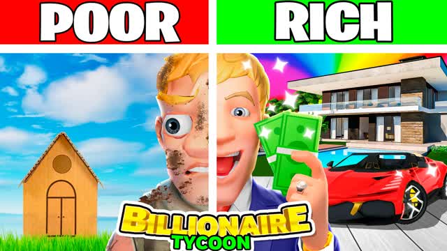 😂 MEME RICH TYCOON — Fortnite Creative map cover art
